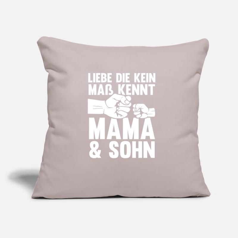 Mutter Muttertag Mama und Sohn Sofakissenbezug 45 x 45 cm