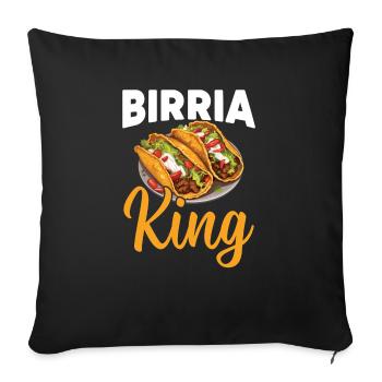 Birria Tacos Cuisine mexicaine Mexique Cuisine Foodie - Housse de coussin décorative 45 x 45 cm - noir - Devant