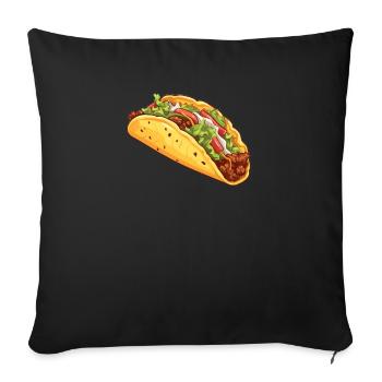 Birria Tacos Cuisine mexicaine Mexique Cuisine Foodie - Housse de coussin décorative 45 x 45 cm - noir - Devant