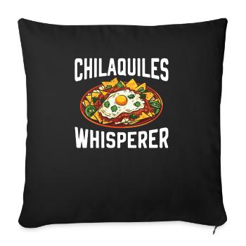 Chilaquiles Mexican Food Mexico Cuisine Foodie - Sofa pillowcase 17,3'' x 17,3'' (45 x 45 cm) - black - Front