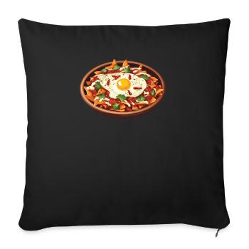 Chilaquiles Mexican Food Mexico Cuisine Foodie - Sofa pillowcase 17,3'' x 17,3'' (45 x 45 cm) - black - Front
