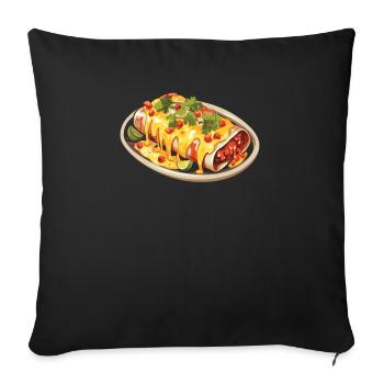 Enchilada Lover Mexican Food Mexico Cuisine Foodie - Sofa pillowcase 17,3'' x 17,3'' (45 x 45 cm) - black - Front