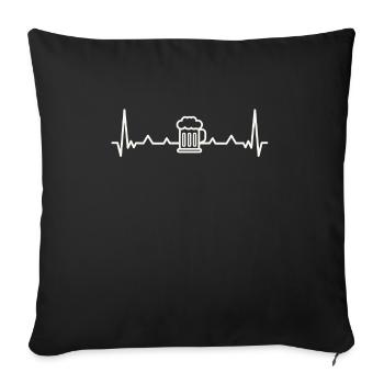 Party beer sayings for beer drinkers booze party - Sofa pillowcase 17,3'' x 17,3'' (45 x 45 cm) - black - Front