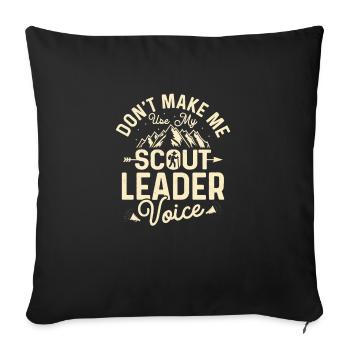 Scout Leader Authority: The Voice Tee - Sofakissenbezug 45 x 45 cm - Schwarz - Vorne