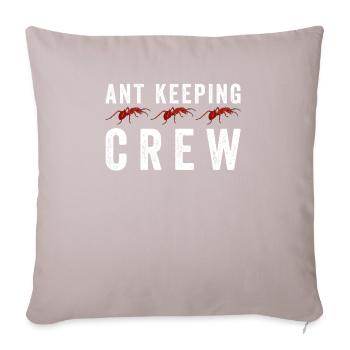Fourmis fourmilières d’élevage de fourmis - Housse de coussin décorative 45 x 45 cm - taupe clair - Devant