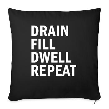 Peritoneal Dialysis Nurse funny nursing - Sofa pillowcase 17,3'' x 17,3'' (45 x 45 cm) - black - Front
