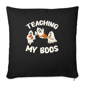 Cadeaux d’Halloween drôle de professeur - Housse de coussin décorative 45 x 45 cm - noir - Devant