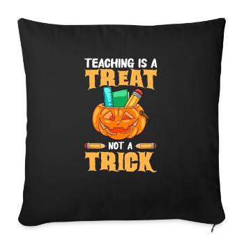 Cadeaux d’Halloween drôle de professeur - Housse de coussin décorative 45 x 45 cm - noir - Devant