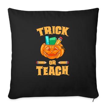 Funny Teacher Halloween Gifts - Sofa pillowcase 17,3'' x 17,3'' (45 x 45 cm) - black - Front