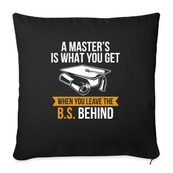 Master's Degree Studium Master Abschluss - Sofakissenbezug 45 x 45 cm - Schwarz - Vorne