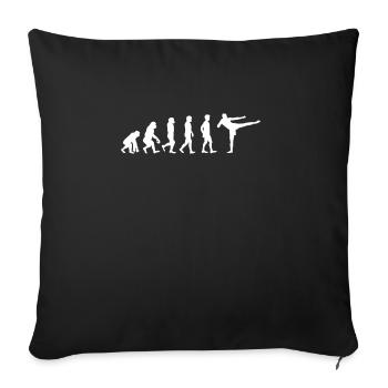 Karate Tshirt Karate Geschenk Kampfsportler Karate - Sofakissenbezug 45 x 45 cm - Schwarz - Vorne