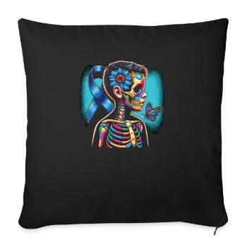 Juvenile Arthritis Awareness Autoimmune Disease - Sofa pillowcase 17,3'' x 17,3'' (45 x 45 cm) - black - Front