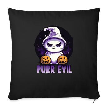Costume d'Halloween Trick or Treat Chats - Housse de coussin décorative 45 x 45 cm - noir - Devant
