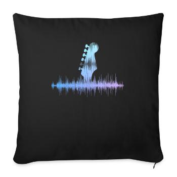Guitar Vintage Guitarist Gift - Sofa pillowcase 17,3'' x 17,3'' (45 x 45 cm) - black - Front