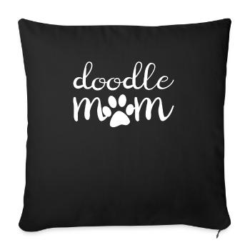 Goldendoodle Dog The Dood Gift - Sofa pillowcase 17,3'' x 17,3'' (45 x 45 cm) - black - Front