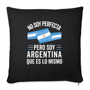 Argentinien Argentinische Flagge Männer Damen Camisa - Sofakissenbezug 45 x 45 cm - Schwarz - Vorne