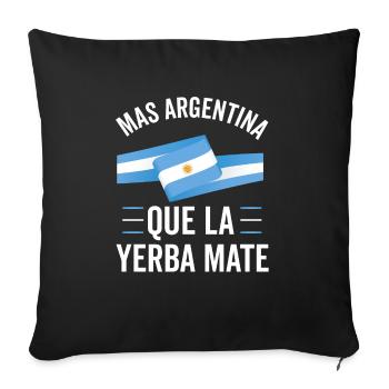 Argentinien Argentinische Flagge Männer Damen Camisa - Sofakissenbezug 45 x 45 cm - Schwarz - Vorne