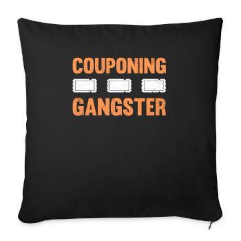 Coupon de points - Housse de coussin décorative 45 x 45 cm - noir - Devant
