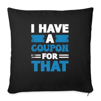 Coupon de points - Housse de coussin décorative 45 x 45 cm - noir - Devant