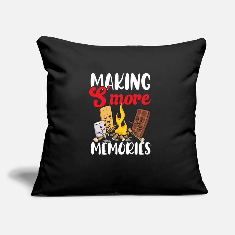 S'more Campfire Marshmallow Camping Sofa pillowcase 17,3'' x 17,3'' (45 x 45 cm)