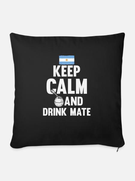 Lustiger argentinischer Spruch drucken - Sofakissenbezug 45 x 45 cm - Schwarz