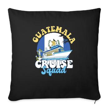 Guatemala Cruise Squad Family Vacation Trip - Sofa pillowcase 17,3'' x 17,3'' (45 x 45 cm) - black - Front