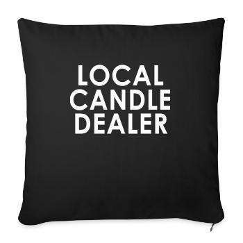 Funny Quote for Candle Makers Candle Making - Sofakissenbezug 45 x 45 cm - Schwarz - Vorne