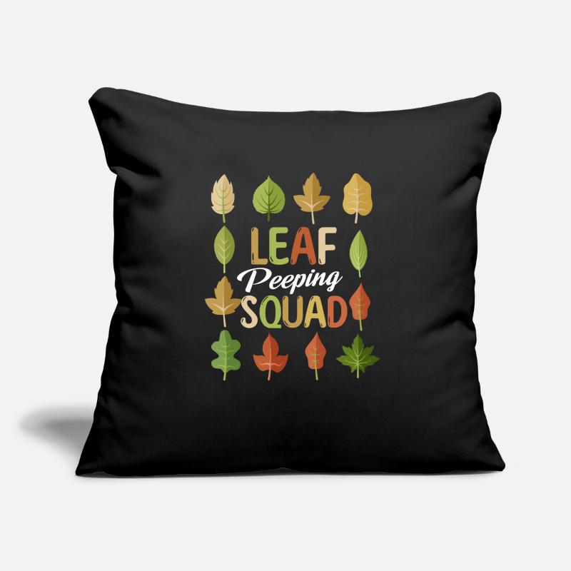 Leaf Peeping Squad Autumn Leaf Peeper Housse de coussin décorative 45 x 45 cm