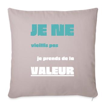 Men's, Women's, Humorous, Humorous T-Shirt Gift - Sofa pillowcase 17,3'' x 17,3'' (45 x 45 cm) - light taupe - Front