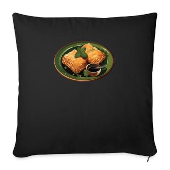 Baklava Pastry Dessert Food Lover Middle East - Sofa pillowcase 17,3'' x 17,3'' (45 x 45 cm) - black - Front