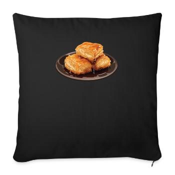 Baklava Pastry Dessert Food Lover Middle East - Sofa pillowcase 17,3'' x 17,3'' (45 x 45 cm) - black - Front