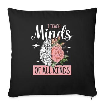 Professeur de vitesse J’enseigne aux esprits toutes sortes de thérapeutes Aba - Housse de coussin décorative 45 x 45 cm - noir - Devant
