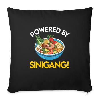 Filipino Philippines Women Men Filipino Food - Sofa pillowcase 17,3'' x 17,3'' (45 x 45 cm) - black - Front