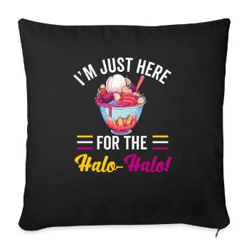 Philippines Philippines Femmes Hommes Cuisine philippine - Housse de coussin décorative 45 x 45 cm - noir - Devant