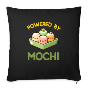 Mochi Japanese Rice Cake Candy Snack Sweet Mochi - Sofa pillowcase 17,3'' x 17,3'' (45 x 45 cm) - black - Front