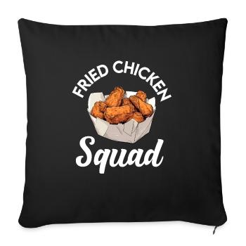 Chicken and Waffles Fried Chicken Wings Lover - Sofa pillowcase 17,3'' x 17,3'' (45 x 45 cm) - black - Front