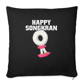 Happy SongCrane Fest Thailand - Sofa pillowcase 17,3'' x 17,3'' (45 x 45 cm) - black - Front