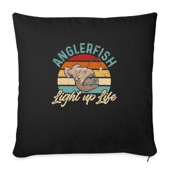 Frogfish Deep Sea Angler Angler Fish - Sofa pillowcase 17,3'' x 17,3'' (45 x 45 cm) - black - Front