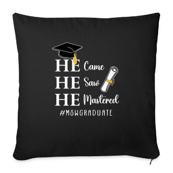 Master Of Social Work Soziale Arbeit Studium - Sofakissenbezug 45 x 45 cm - Schwarz - Vorne