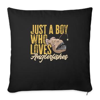 Frogfish Deep Sea Angler Angler Fish - Sofa pillowcase 17,3'' x 17,3'' (45 x 45 cm) - black - Front