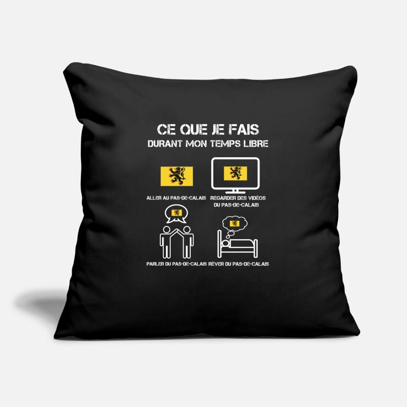temps libre Pas de calais Housse de coussin décorative 45 x 45 cm