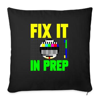 Video Editor Filmmaker Videographer - Sofa pillowcase 17,3'' x 17,3'' (45 x 45 cm) - black - Front