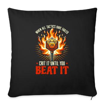 Role Playing Game RPG Master Video Game Gamer - Sofa pillowcase 17,3'' x 17,3'' (45 x 45 cm) - black - Front