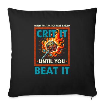 Role Playing Game RPG Master Video Game Gamer - Sofa pillowcase 17,3'' x 17,3'' (45 x 45 cm) - black - Front