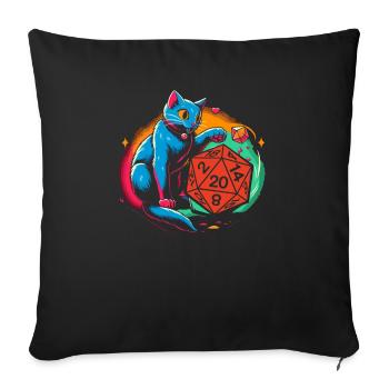 Role Playing Game RPG Master Video Game Gamer - Sofa pillowcase 17,3'' x 17,3'' (45 x 45 cm) - black - Front