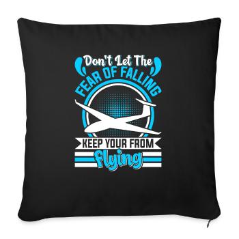 Glider - Sofa pillowcase 17,3'' x 17,3'' (45 x 45 cm) - black - Front