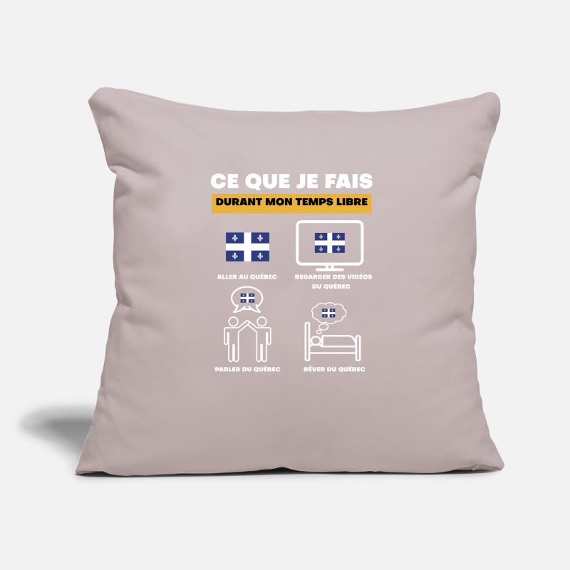Québec durant temps libre Housse de coussin décorative 45 x 45 cm