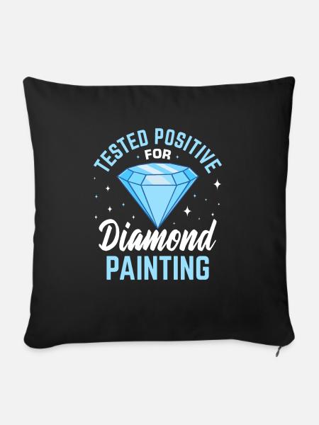 Hobby Diamond Painter Diamant - Sofakissenbezug 45 x 45 cm - Schwarz
