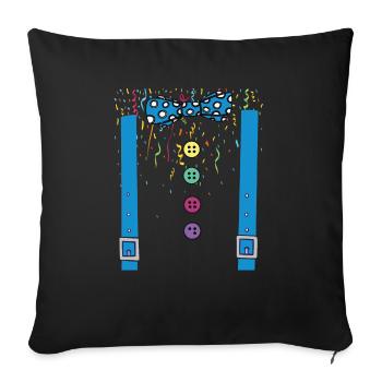 Carnival Costume Carnival Carnival - Sofa pillowcase 17,3'' x 17,3'' (45 x 45 cm) - black - Front