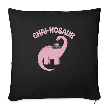 Chai Tee Masala Chai - Sofakissenbezug 45 x 45 cm - Schwarz - Vorne